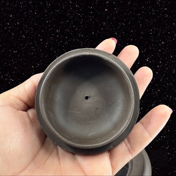 Yixing Zisha Clay Handmade Ceramic Pottery Teapot Carafe W Handle Artist Marked - Picture 14 of 15